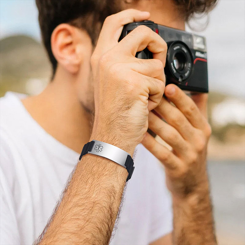 Медицинский браслет с индивиду – обзор и цена Silicone Band Women