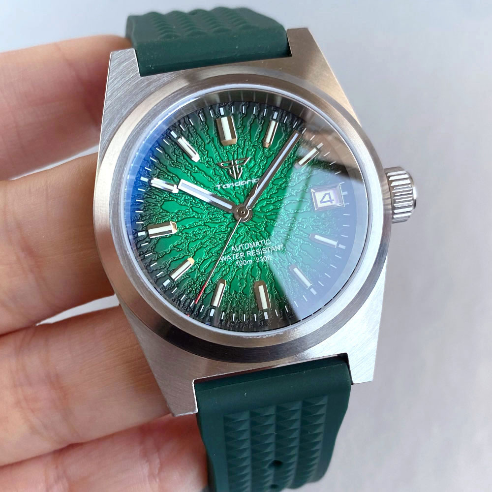 Новые механические часы 38 мм, – обзор и цена Rubber Strap Diver