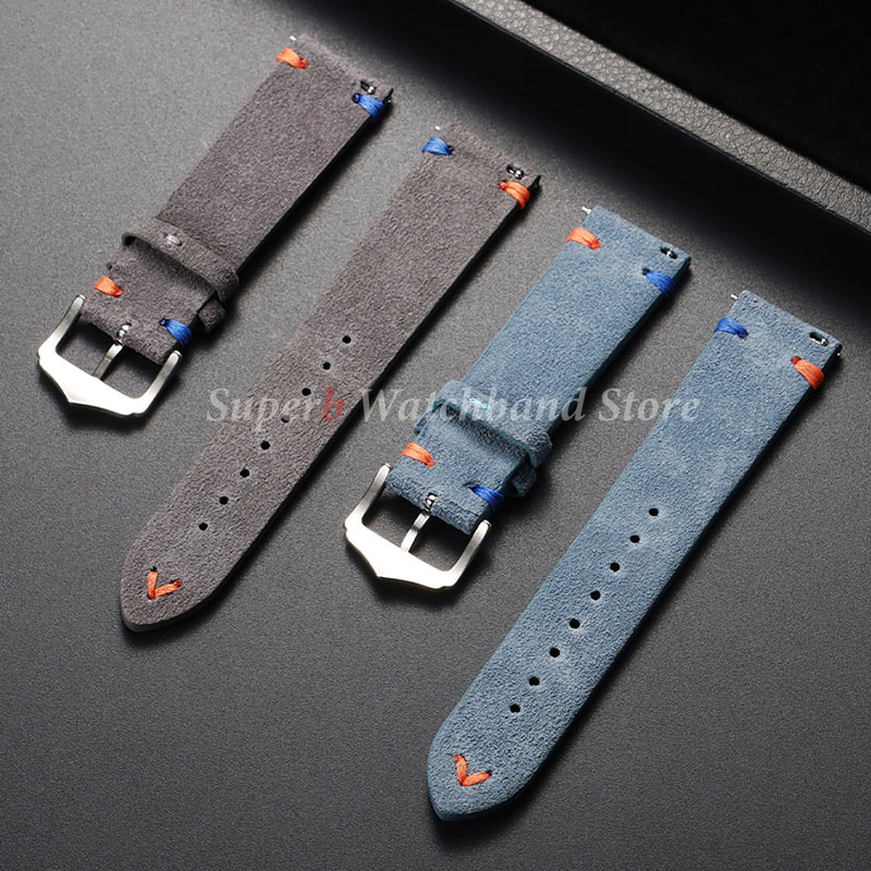 Замшевый кожаный ремешок для ч – обзор и цена Suede Strap Watch