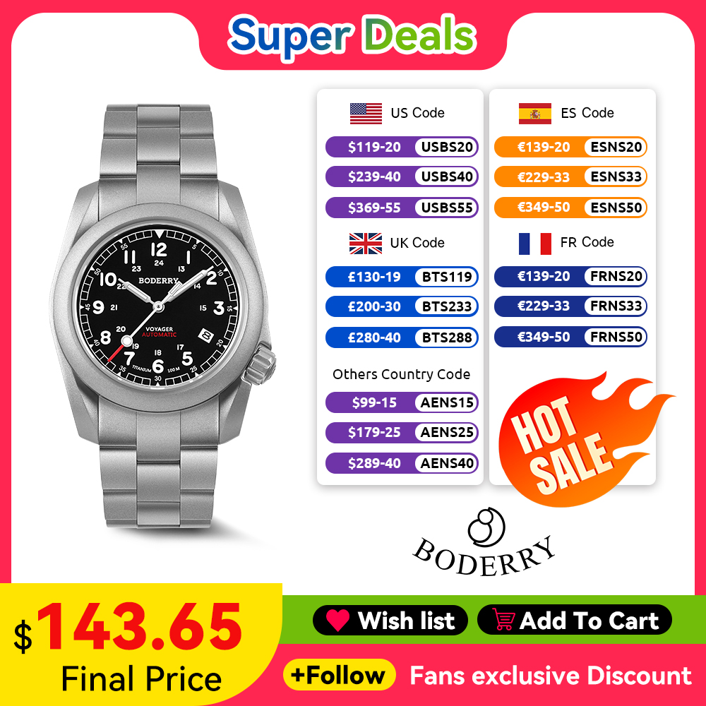 Boderry Voyager Field Watch Ти – обзор и цена Seiko Watch 5 Sports